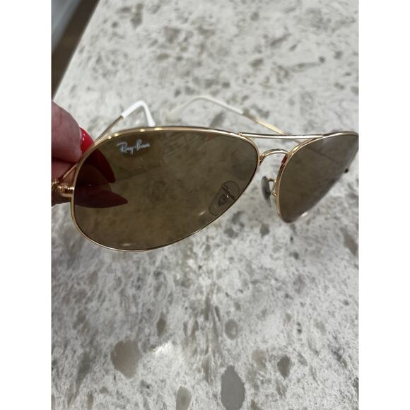 Ray-Ban Aviator RB3025-001/3k Sunglasses 62/14 Large Made In Italy - Picture 13 of 16